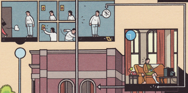 Extract from Chris Ware's Acme Novelty Library 16