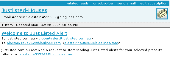Bloglines Email