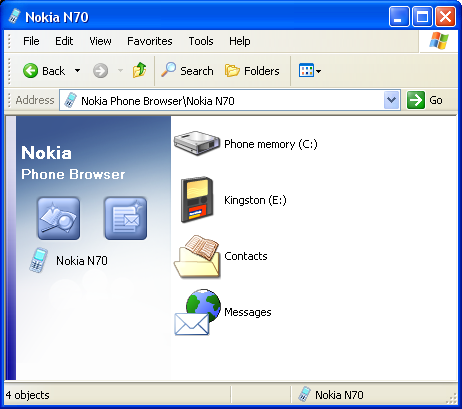 Screenshot of the Nokia Browser Interface